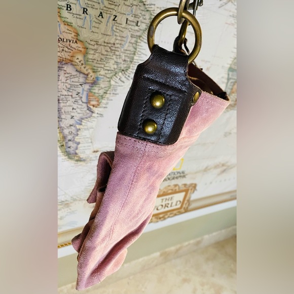 Sundance Rose Suede Cross Body Bag - Picture 2 of 7